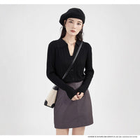 Slim Fit Polo-Collar Cardigan