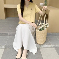 V-Neck Embroidered T-Shirt