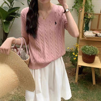 V-Neck Embroidered T-Shirt