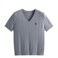 V-Neck Embroidered T-Shirt