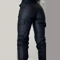 Women's High-Stretch Cargo Denim Pants