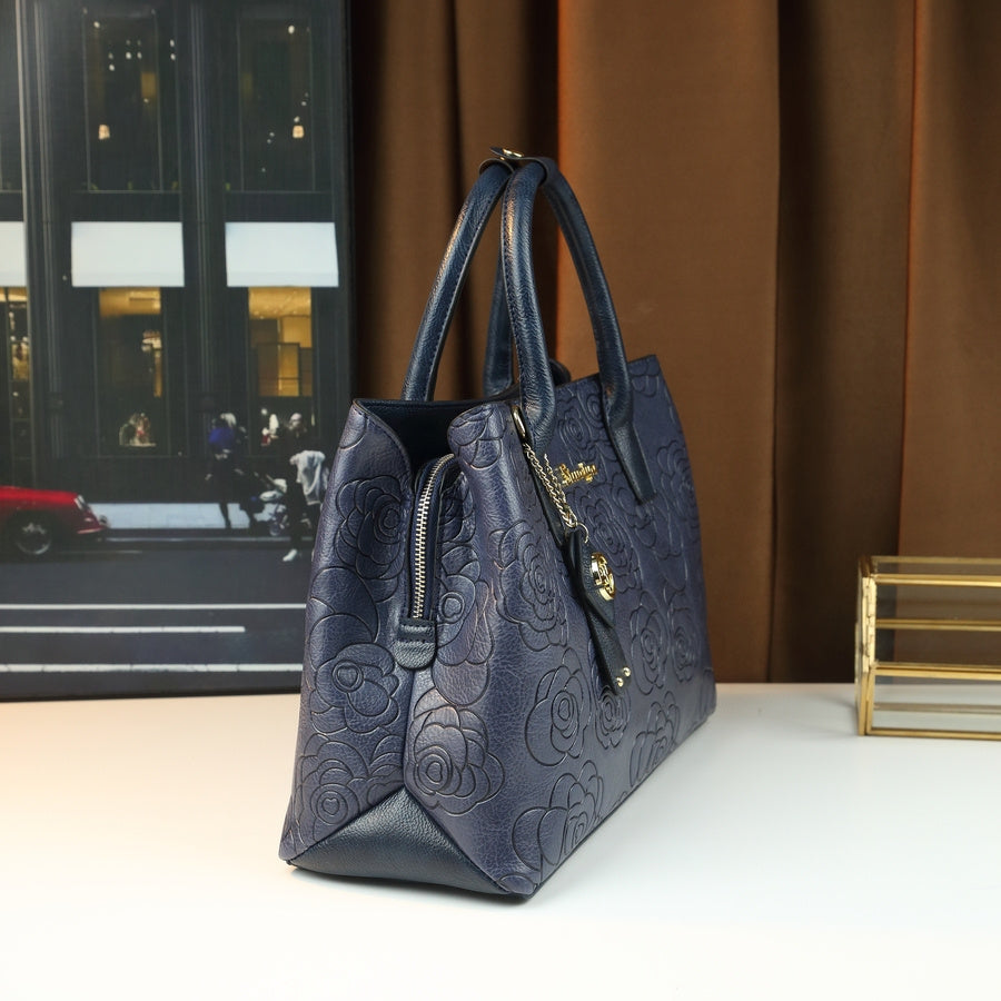 Thought Yaa Vintage Floral Embossed PU Handbag