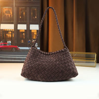 Mindia Houndstooth Woven Shoulder Bag