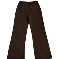 Y2K Retro Mid-Rise Dark Brown Wide-Leg Jeans