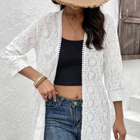 Elegant Lace Spliced Cardigan