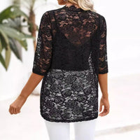 Elegant Lace Splicing Cardigan