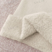 Thick Fluffy Slim High Neck Sweater