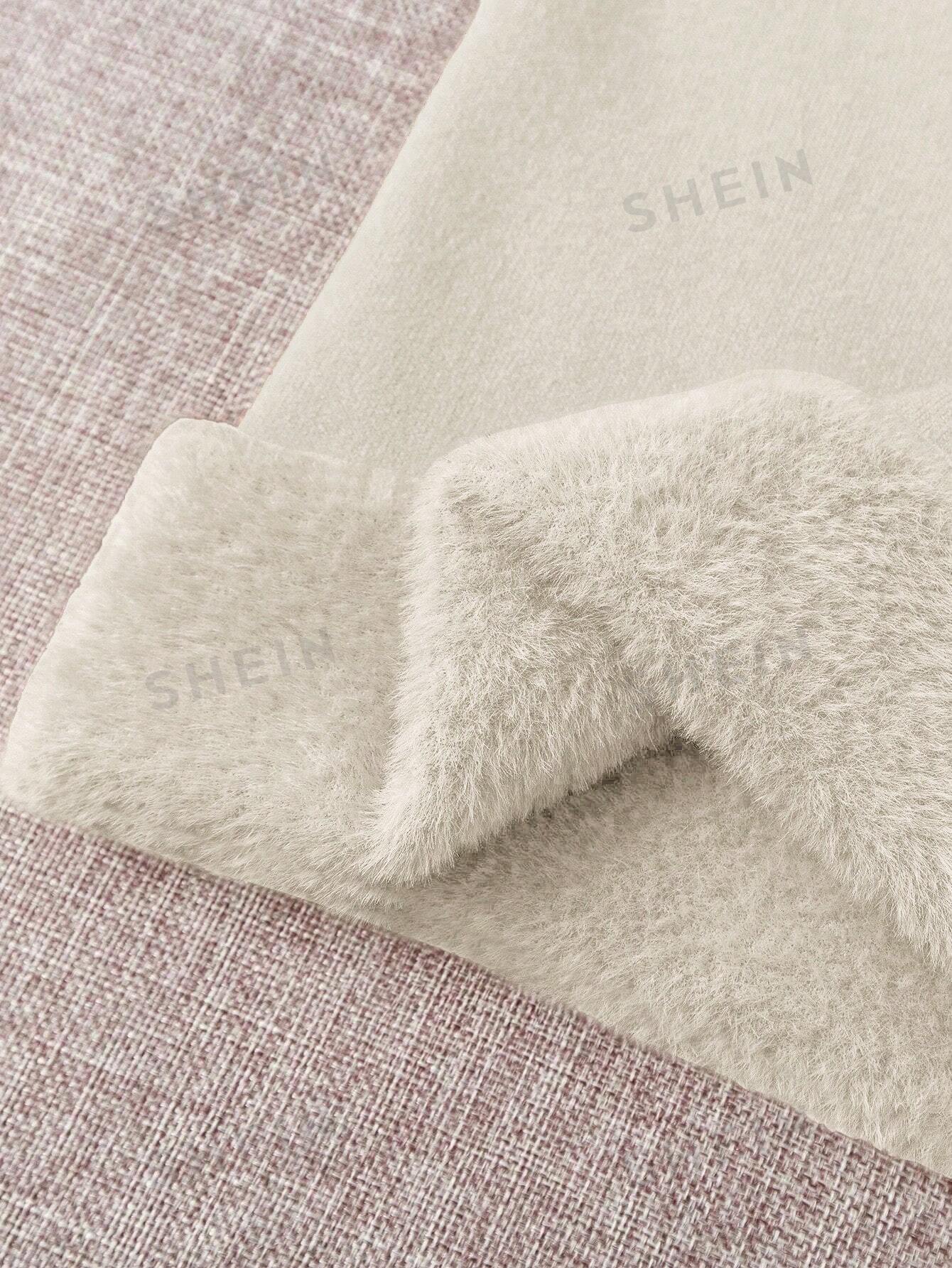 Thick Fluffy Slim High Neck Sweater