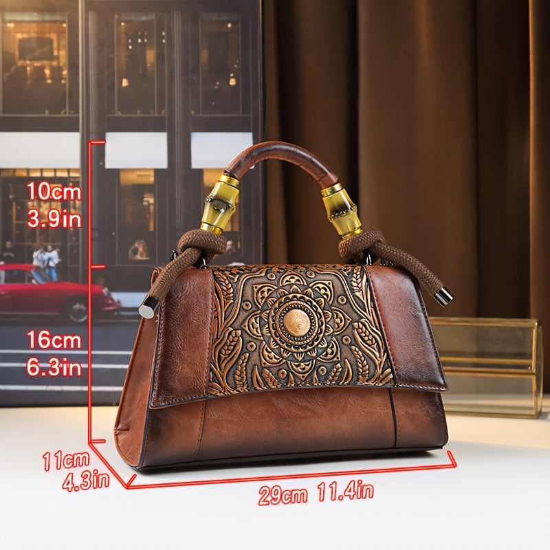 Vintage Carved Sunflower Shoulder