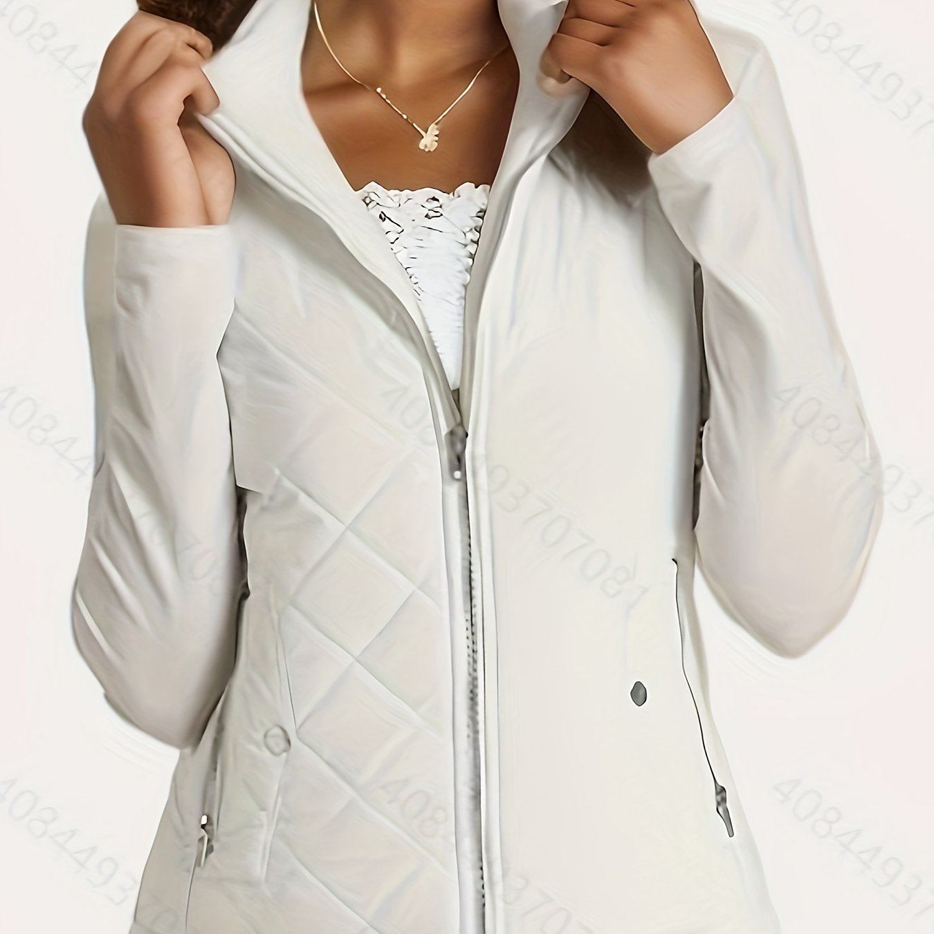 Elegant Lightweight Quilted Stand-Collar Vest