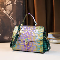 Fashion Yellow Crocodile Pattern Commuter Tote