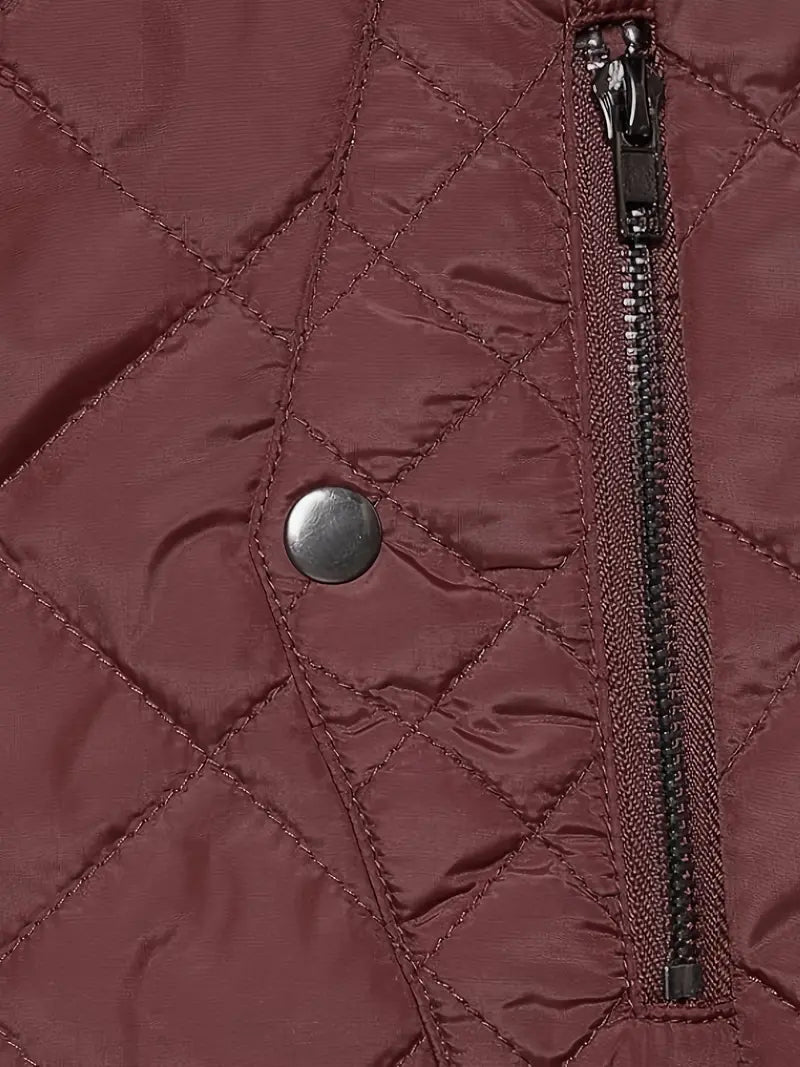 Elegant Lightweight Quilted Stand-Collar Vest