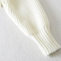 Four-Color Lapel Knit Pullover