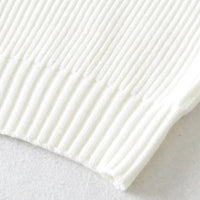 Four-Color Lapel Knit Pullover