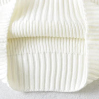 Four-Color Lapel Knit Pullover