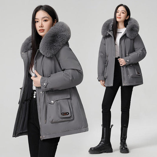 Fur Collar Pocket Jacket