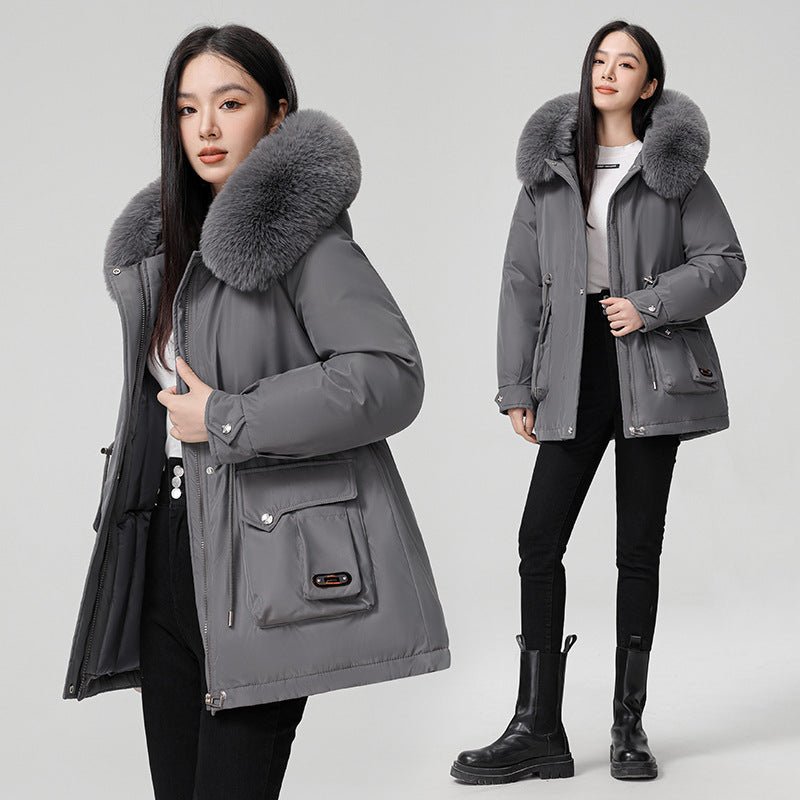 Fur Collar Pocket Jacket