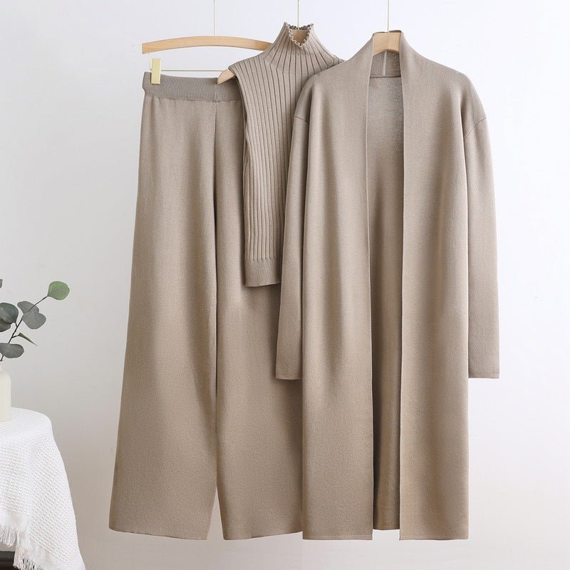 Windbreaker, Vest & Ribbed Wide Pants Set