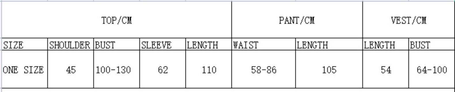 Windbreaker, Vest & Ribbed Wide Pants Set