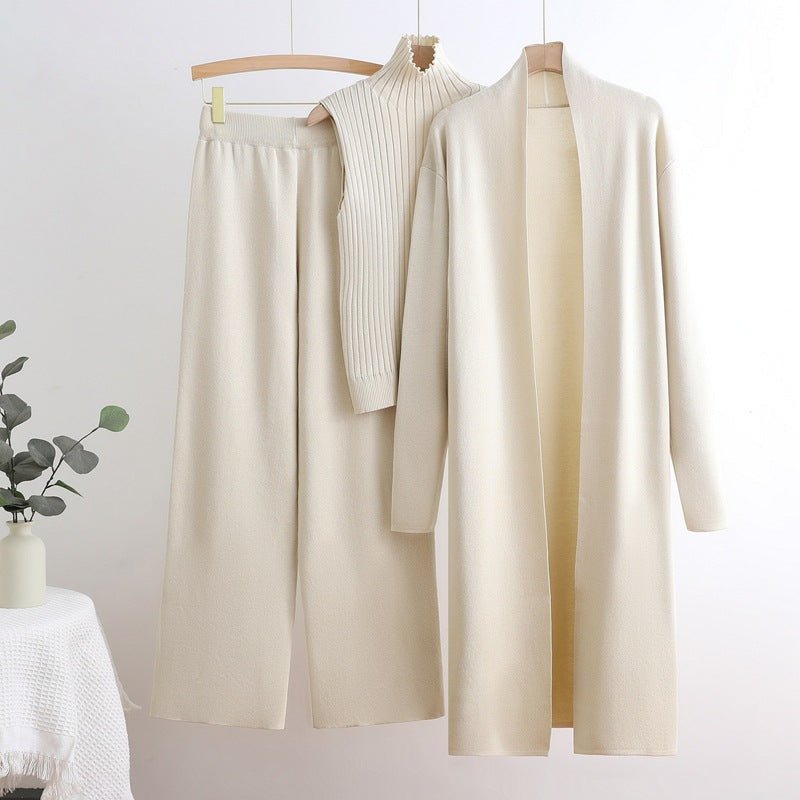 Windbreaker, Vest & Ribbed Wide Pants Set