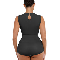 High Neck Sleeveless Bodysuit