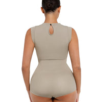 High Neck Sleeveless Bodysuit