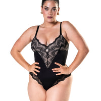 Half Laced Bodysuit - HeyShape