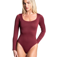 Long Sleeve Thong Bodysuit - HeyShape