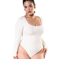 Long Sleeve Thong Bodysuit - HeyShape