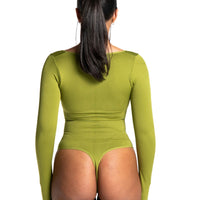 Long Sleeve Thong Bodysuit