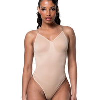 Low Back Snatched Thong Bodysuit - HeyShape