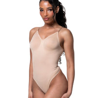 Low Back Snatched Thong Bodysuit