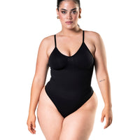 Low Back Snatched Thong Bodysuit - HeyShape