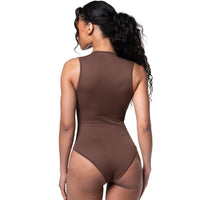 Ribbed Square Neck Shapewear Bodysuit