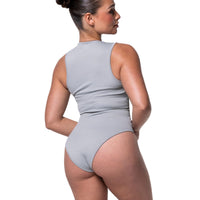 Ribbed Square Neck Shapewear Bodysuit