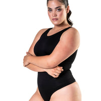 Round Neck Thong Bodysuit