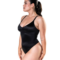 Satin Snatched Thong Bodysuit