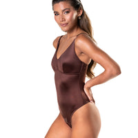 Satin Snatched Thong Bodysuit
