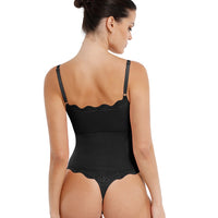 Seamless Laced Thong Bodysuit