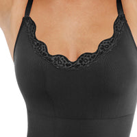 Seamless Laced Thong Bodysuit