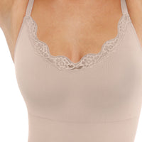 Seamless Laced Thong Bodysuit