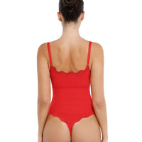 Seamless Laced Thong Bodysuit