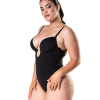 Plunge Shapewear Thong Bodysuit