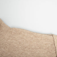 Thick High-Neck Lazy Wide Trousers Set