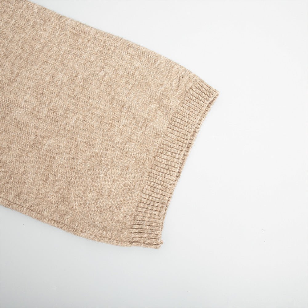 Thick High-Neck Lazy Wide Trousers Set