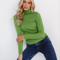 High-Neck Knit Pullover