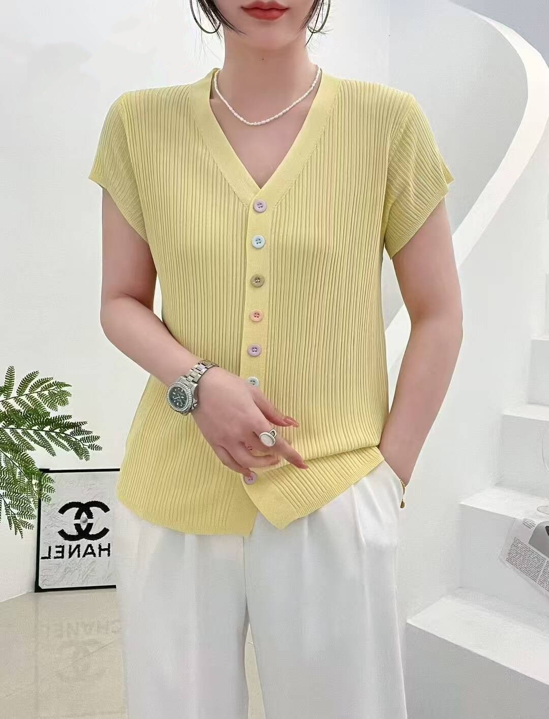 Soft Viscose Casual Short Sleeve Top