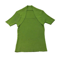 Slim Fit Bingshuang Silk Square Neck Top