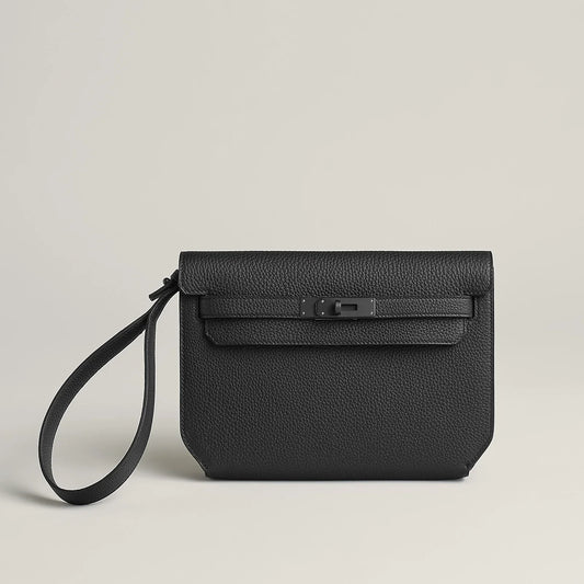 Kelly depeches 25 monochrome pouch - Noir'