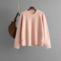 Loose Crew Neck Knit Top